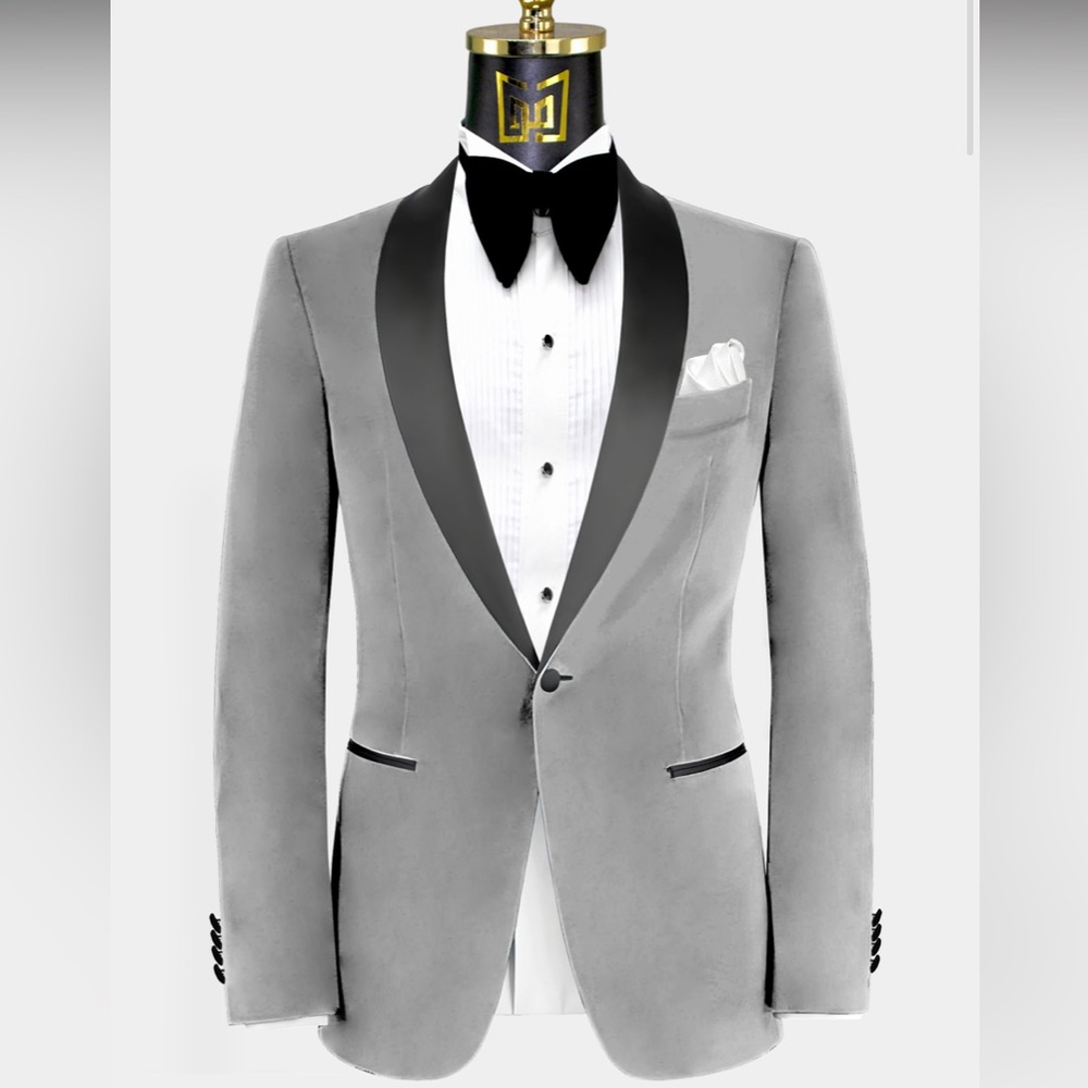 Gentleman’s club grey & black tux jacket